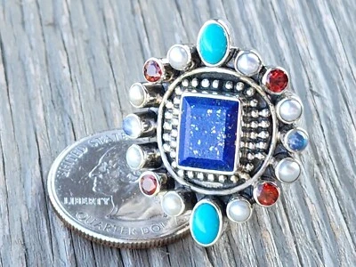 Anillo Colección RAJ Edición Limitada Plata Esterlina MultiGema NICKY BUTLER NUEVO 💙 Foto 1 de 4