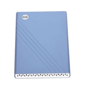 Blue 80GB External Hard Drive Ultrathin 2.5in USB 3.0 Plug And Play Mobile H Kit - Picture 1 of 22