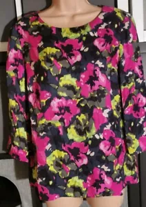 Boden Top Blumen Seidenmischung Etuikleid Anlass elegant leicht rosa UK 12 M - Bild 1 von 10