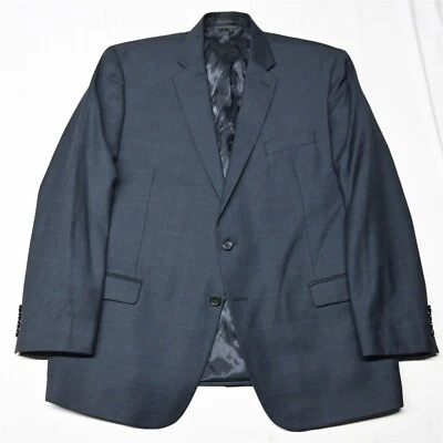 Lauren Ralph Lauren 46R Blue Check 100% Wool Mens Blazer Sport Coat Jacket - Image 1 of 4