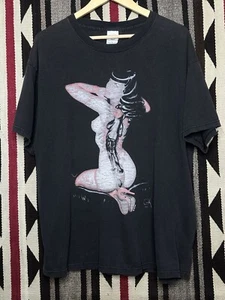 VTG 1999 Bettie Page Olivia Artwork T-Shirt Pinup Girl Pop Culture Adult Size XL - Picture 1 of 6