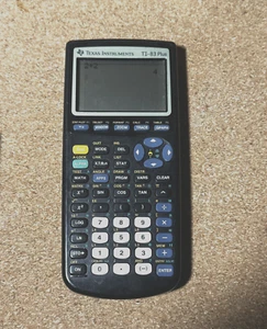 Texas Instruments TI-83 Plus Graphing Calculator with Cover Tested Working - Picture 1 of 4