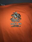 Double Graphic 75Th Annual Bike Week 2016 Daytona Beach Fl Shirt Xl Orange