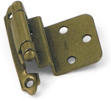 28605 3/8 Inch Inset Antique Brass Semi Concealed Cabinet Hinges, 2 Count (1 Pac