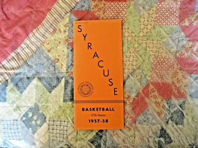 1957-58 SYRACUSE BASKETBALL MEDIA GUIDE Yearbook Press Book Program 1958 AD - Image 1 of 4