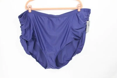 Traje de baño Catherines talla grande parte inferior 5X para mujer NUEVO traje de baño breve azul vientre Foto 1 de 4