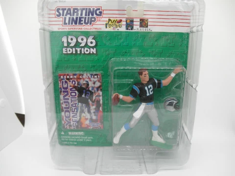 1996 STARTING LINEUP KERRY COLLINS (Panthers)  NICE in SLU Case Cover