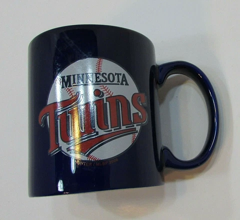 Minnesota Twins Official Major League Baseball Cobalt Blue Pottery Mug FREE S/H Cover
