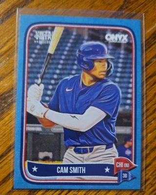 Cam Smith -2024 Onyx Authenticated Vintage Extended Blue #/99 OVCASM -Cubs Foto 1 de 2