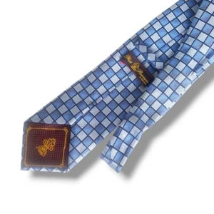 Vintage Phat Farm Baby Phat For Men TIE Blue Square 1990s Hiphop Premium - Picture 1 of 4