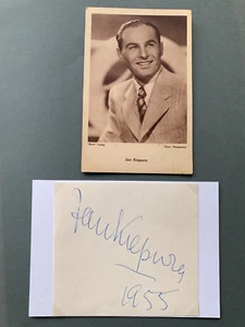 JAN KIEPURA (†1966) Tenor Opera Signed Lettercard 10x15 Autograph + Autograph Card - Picture 1 of 2