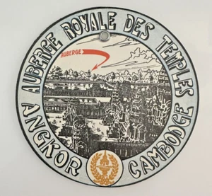 Original Luggage Label Auberge Royale Des Temples Angkor Cambodge A10Y - Picture 1 of 3