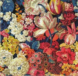 M098# 3 servilletas de papel individuales decoupage flores de fondo negro - Imagen 1 de 11