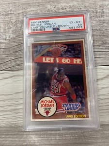 Kenner Starting Lineup - Michael Jordan - Chicago Bulls HOF - Brown Border PSA 6