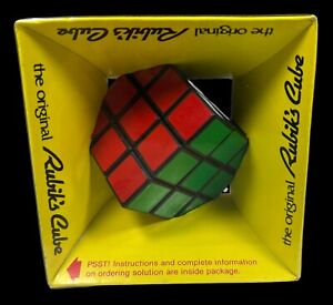 New SEALED Vintage 1980 IDEAL Original RUBIK'S CUBE TOY No. 2164-2 Puzzle GAME 