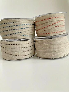 100% Jute Sackleinen Stichband mit Webkante Floristik Geschenkverpackung Weihnachten - Bild 1 von 5