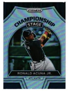 2022 - PRIZM # CS-1 - RONALD ACUNA, Jr. - CHAMPIONSHIP STAGE - SILVER PRIZM - Picture 1 of 2
