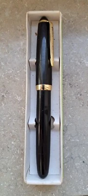 GEHA Füller Goldfeder 14C Gold 0.558, MS, in Schachtel  - Bild 1 von 4