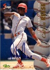 1995 Classic Five-Sport Autographs  #98 Calvin Reese - NM-MT