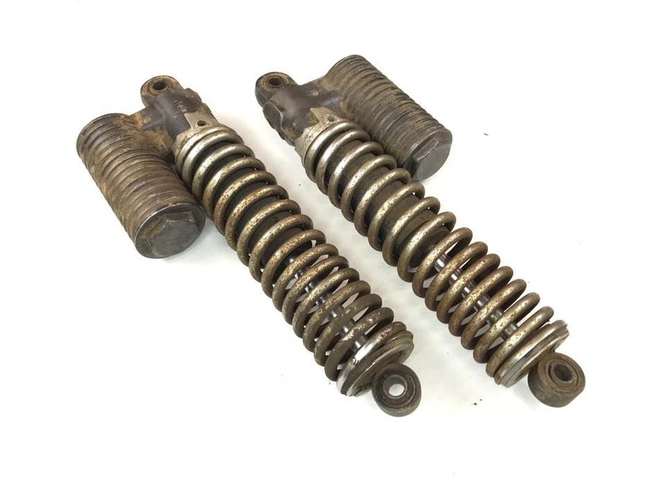 76 Yamaha DT400 DT 400 Enduro mola de suspensão traseira choque duplo 6-E - Imagem 1 de 4