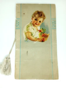 Antique Baby Record Book With N.P Clippings Baby Names - Picture 1 of 21