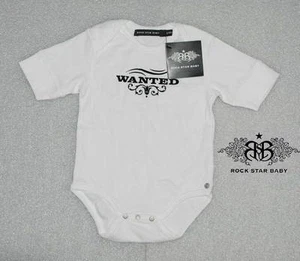 Rsb Rock Star Baby Beautiful Unisex Newborn Baby White Gr3/6 Months New 06-21/ - Picture 1 of 1