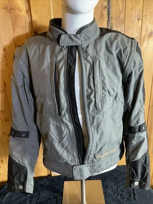 BMW Motorrad Boulder 2 Jacket Adult Men Medium Gray w/ Pads Zipper Missing - Image 1 of 4
