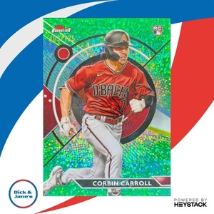 2023 Topps Finest Corbin Carroll Green Speckle Refractor/125 #24 RC Diamondbacks - Picture 1 of 10