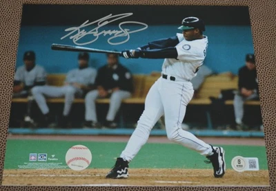 Ken Griffey Jr. Seattle Mariners Autographed 8x10 Beckett Witnessed - Image 1 of 3