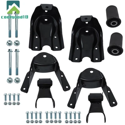 Kit de reparación de soporte de suspensión de grillete de resorte de hoja trasera 1988-97 para GMC C1500 722-045 Foto 1 de 4