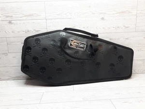 Estuche para micrófono con varilla de batería The Coffin bolsa de transporte terciopelo rojo puntada de diamante 19x9" - Imagen 1 de 6