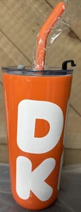 Dunkin Donuts Stainless Steel Tumbler DNKN 22 Oz Orange NEW!!! - Bild 1 von 4