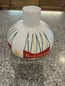 Applique da parete birra Budweiser vintage anni 50 60 vetro chiaro/globo, ECCELLENTE! - Foto 1 di 5