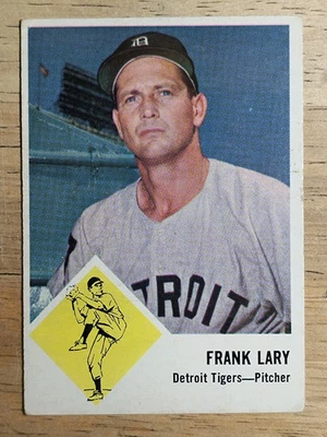 1963 Fleer #14 Frank Lary (VG) - Image 1 of 2