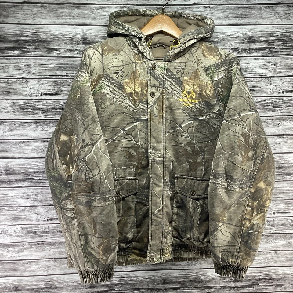 Realtree Xtra Jacket Mens Large Camo Hunting Hooded Outdoor Insulated Heavy Coat - Image 1 of 4