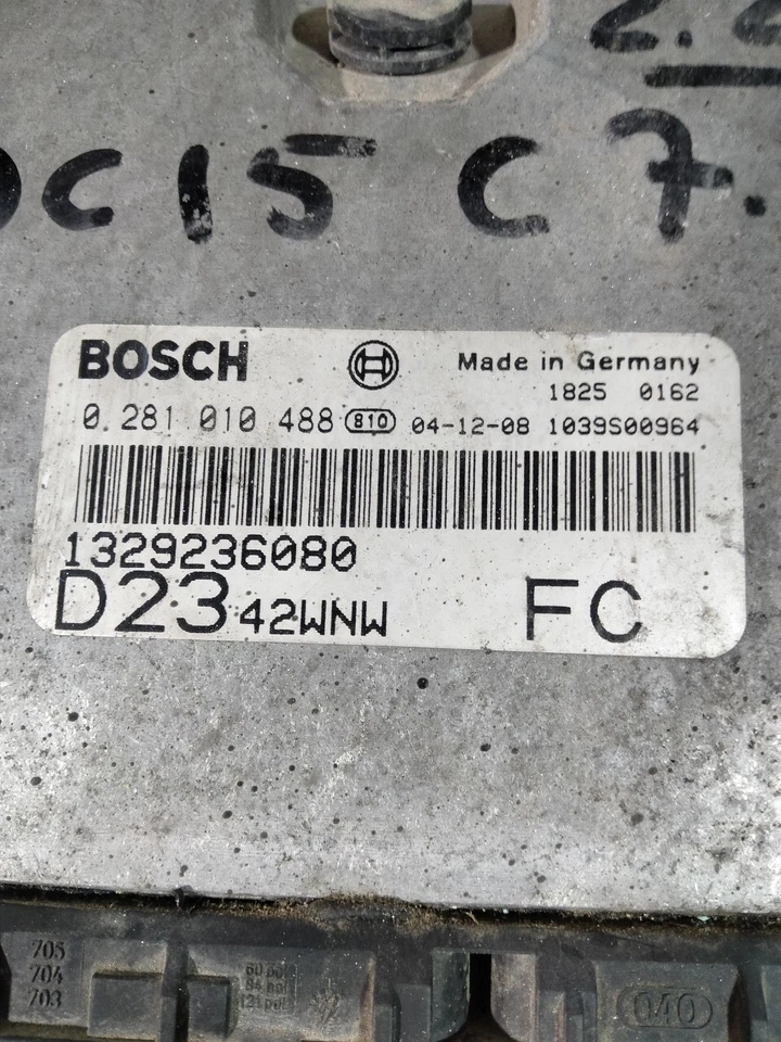 0281010488 CENTRALINA MOTORE / 327392 PER FIAT DUCATO AUTOBUS 244_ 2.3 JTD - Immagine 1 di 3