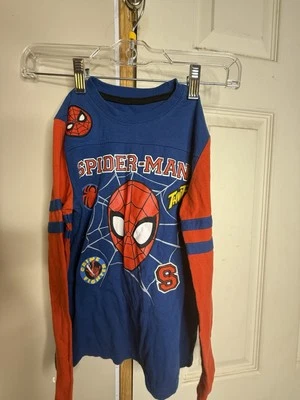 Boys Vintage Spider-Man  Long Sleeve T-Shirt Size 6-7 - Image 1 of 4
