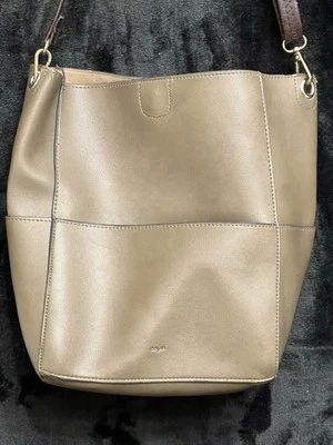 Colab Womens Sage Green Purse Shoulder Bag W/Brown Strap 12"H Length 10"W/Wear - Image 1 of 4