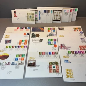 1990 to circa 2000 selection of Machin Definitive First Day Covers inc High Vals - Picture 1 of 20