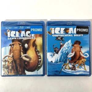 Ice Age Dawn of the Dinosaurs & Continental Drift Blu-ray DVD Promo Lot Sealed - Bild 1 von 8