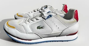 Lacoste Partner Piste 0722 1 Sma Mens White Canvas Lifestyle Sneakers Shoes 10.5 - Picture 1 of 9