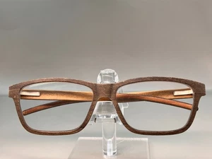 31 febbraio occhiali montatura legno APUS AIR marrone quadrato 58-15-140 SOLO MONTATURE - Foto 1 di 13