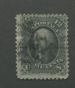 Estampilla de franqueo de Estados Unidos #69 usada promedio de 12 ¢ Washington - Imagen 1 de 2