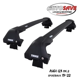 Thule WingBar Edge Barre Tetto Alluminio Nero per Audi Q3 Sportback Mk.2 19-22 - Foto 1 di 1