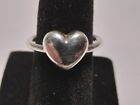 Tiffany & Co Sterling Silver Puff Puffy Heart Ring Size 4.5 3.3g RI1