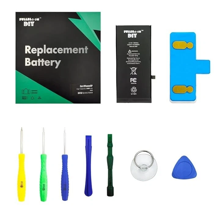 Batería de Repuesto para iPhone 8 Plus Alta Capacidad 3400 mAh con Herramientas de Reparación Foto 1 de 1