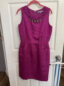 Antonio Melani Sleeveless Fuchsia Purple Party Dress Wedding Rhinestone Sz. 6 - Picture 1 of 8