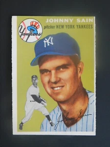 1954 Topps Baseball Card #205 Johnny Sain (EX+) - Picture 1 of 2