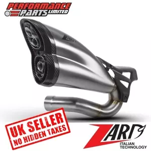 Silenciador de escape legal para carretera Triumph Rocket 3 R/GT 2020 Zard acero inoxidable/carbono - Imagen 1 de 6
