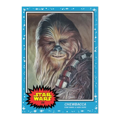 CHEWBACCA Topps Star Wars Living Set Tarjeta #200 🔥PR 4906 🔥 A NEW HOPE WOOKIE Foto 1 de 2